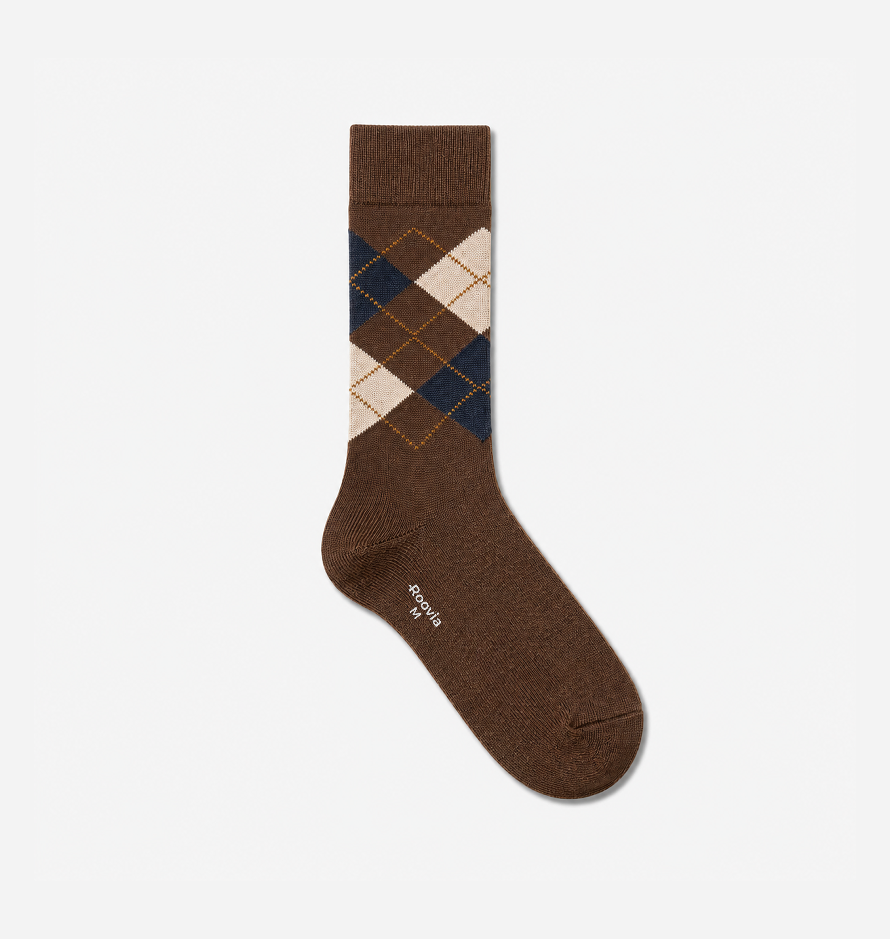 Men’s Crew Socks Cocoa Diamond