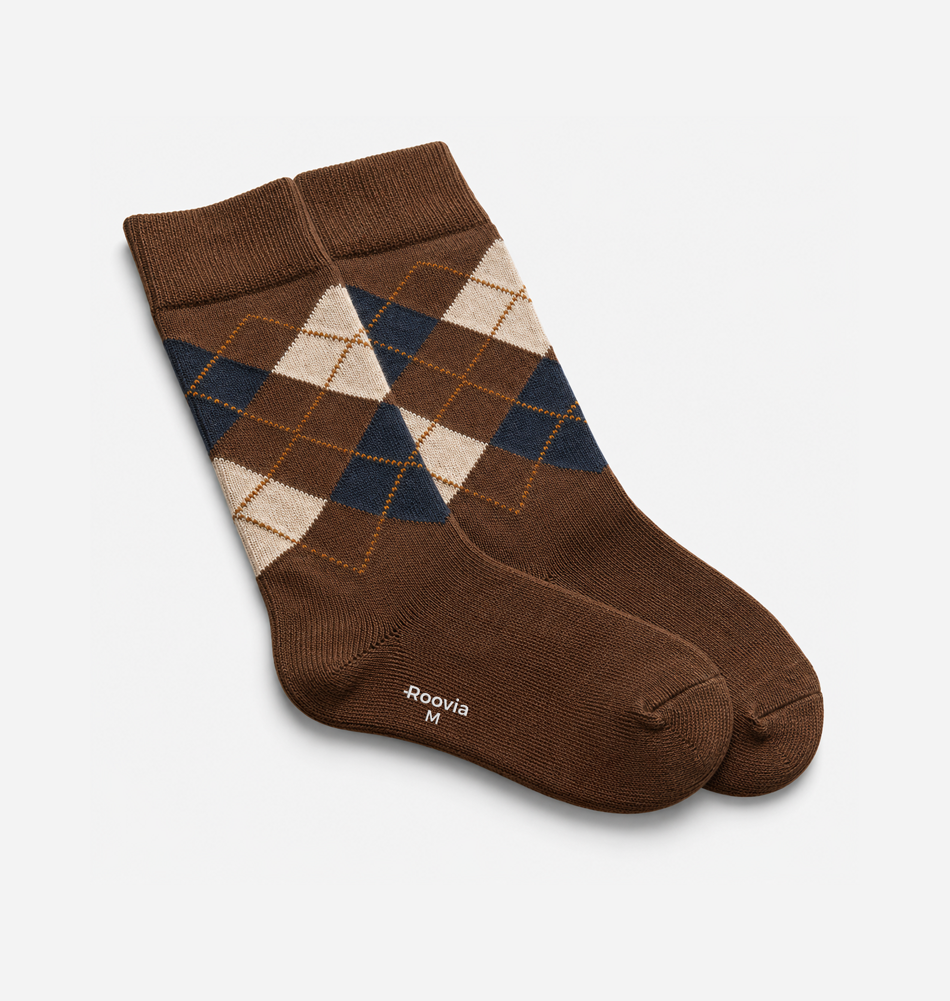 Men’s Crew Socks Cocoa Diamond