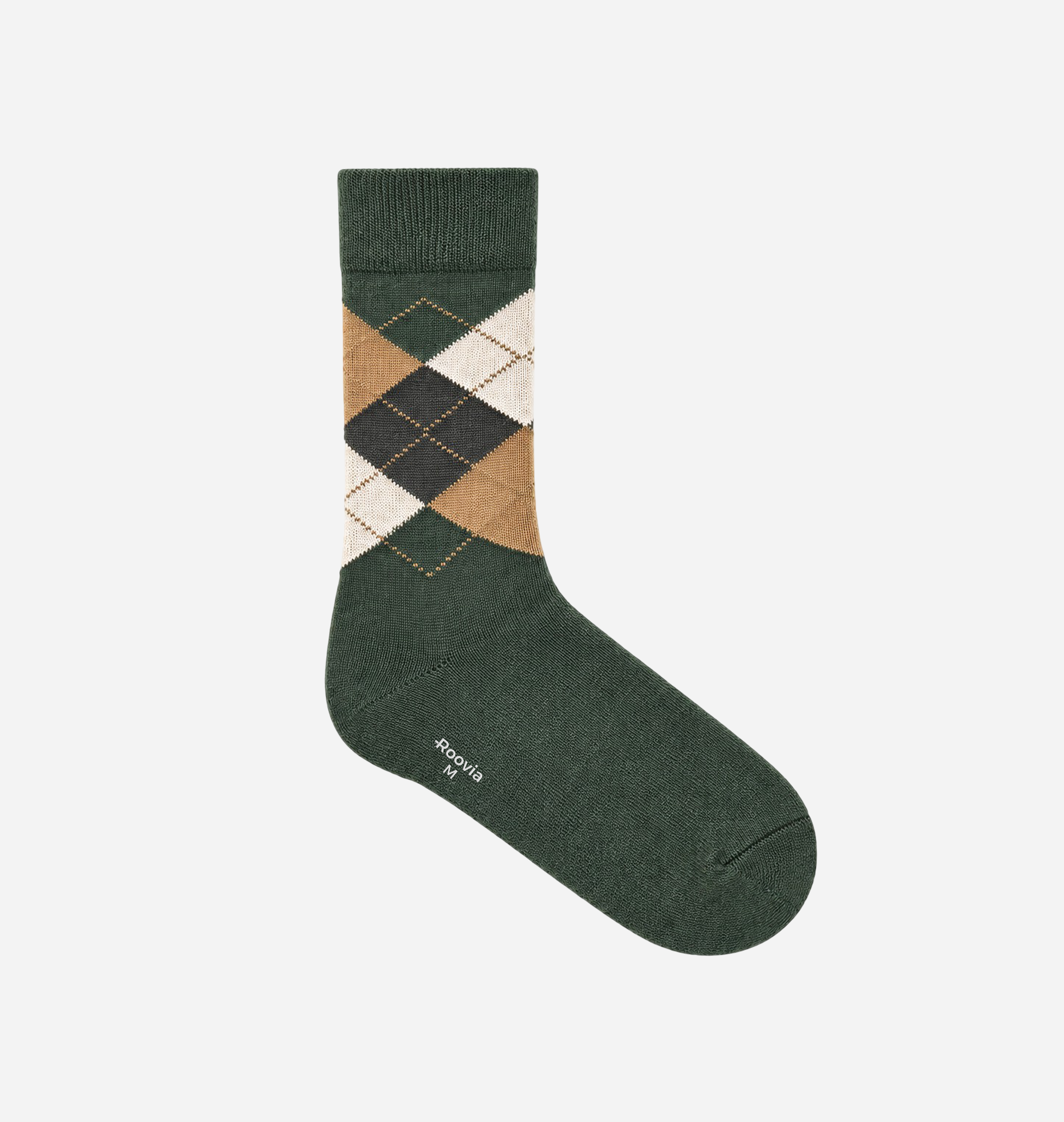 Men’s Crew Socks Forest Diamond