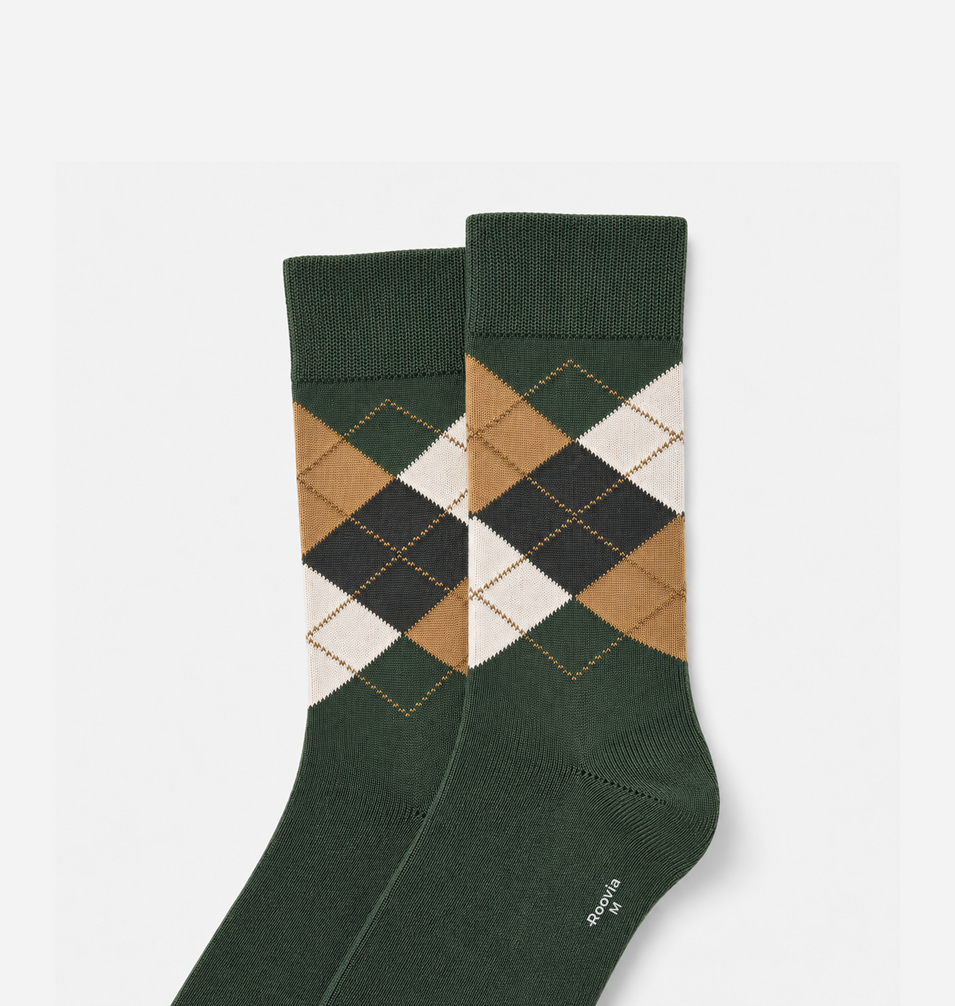 Men’s Crew Socks Forest Diamond 3