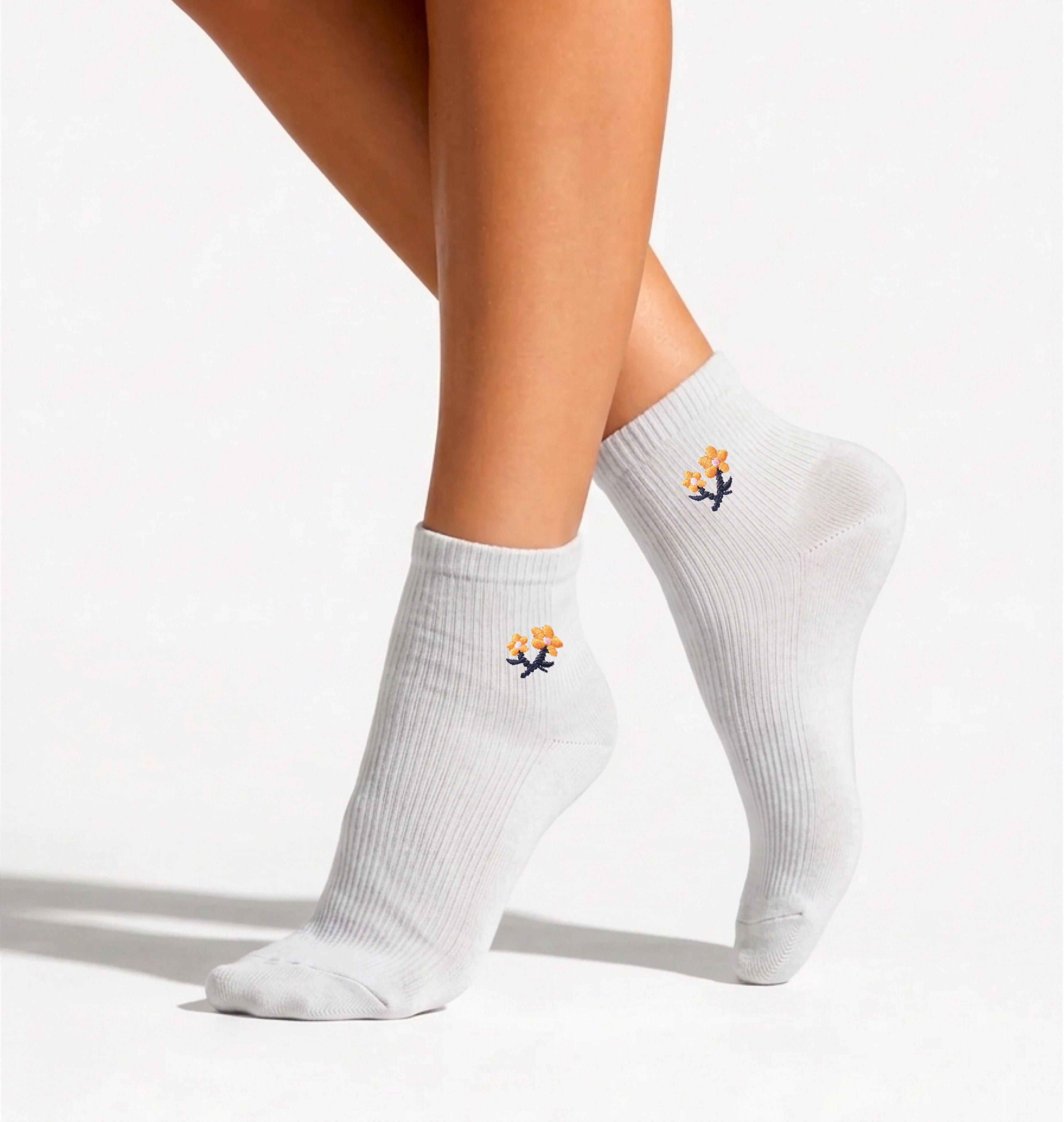 Women’s Quarter Socks Bloom Classic Rib