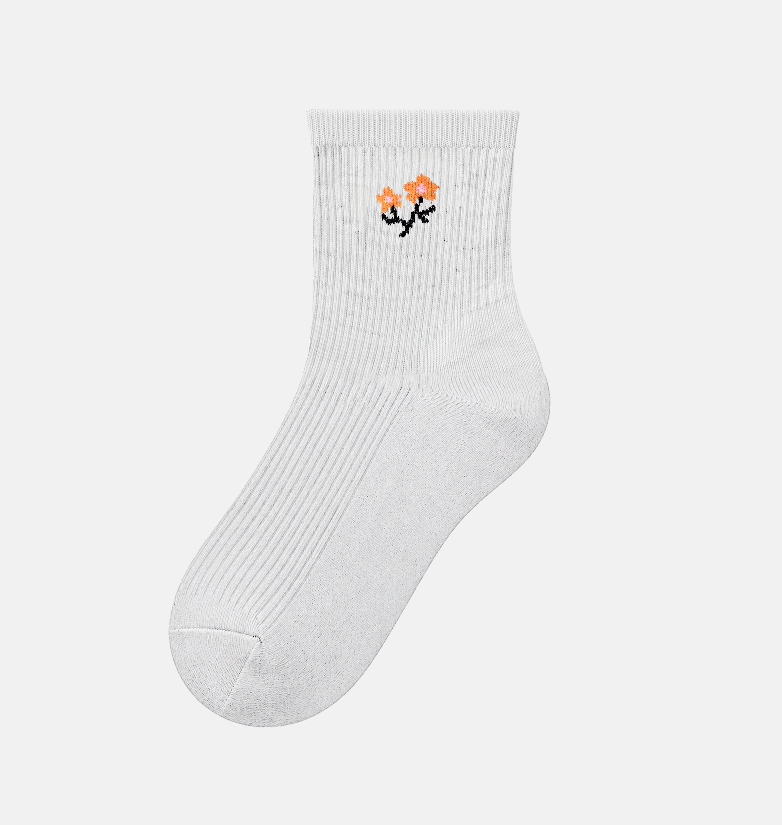 Women’s Quarter Socks Daisy Classic Rib 2